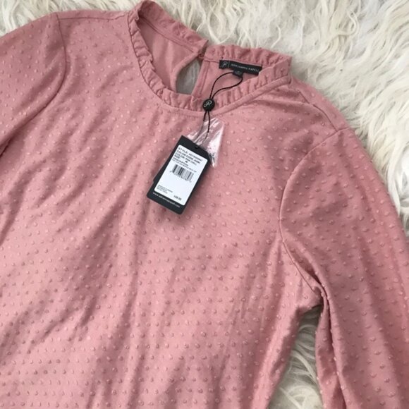 Adrianna Papell Pink long sleeve top - Picture 4 of 6